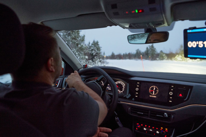 Test discipline: snow handling. 